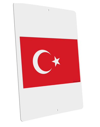 Turkey Flag Large Aluminum Sign 12 x 18&#x22; - Portrait by TooLoud-TooLoud-12x18"-Davson Sales