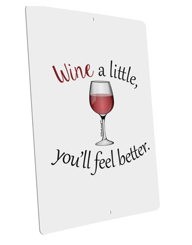 Wine a Little Matte Poster Print Landscape - Choose Size by TooLoud-Poster Print-TooLoud-12x18"-Davson Sales