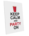 Keep Calm - Party Beer Large Aluminum Sign 12 x 18&#x22; - Portrait-Aluminum Sign-TooLoud-12x18"-Davson Sales