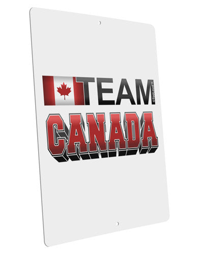 Sporty Team Canada Large Aluminum Sign 12 x 18&#x22; - Portrait-Aluminum Sign-TooLoud-12x18"-Davson Sales