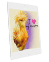 I Heart My Rooster Large Aluminum Sign 12 x 18" - Portrait-Wall Clock-TooLoud-Davson Sales