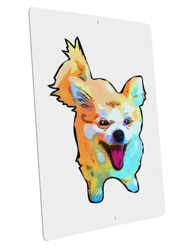 Cartoon Pomeranian Large Aluminum Sign 12 x 18&#x22; - Portrait-Aluminum Sign-TooLoud-12x18"-Davson Sales