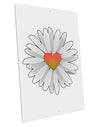 Pretty Daisy Heart Large Aluminum Sign 12 x 18" - Portrait-Aluminum Sign-TooLoud-Davson Sales