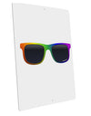 Pride Rainbow Glasses Large Aluminum Sign 12 x 18&#x22; - Portrait by TooLoud-TooLoud-12x18"-Davson Sales