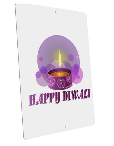 Happy Diwali Purple Candle Matte Poster Print Portrait - Choose Size by TooLoud-Poster Print-TooLoud-12x18"-Davson Sales