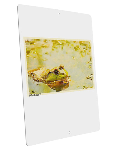 Bullfrog In Watercolor Large Aluminum Sign 12 x 18&#x22; - Portrait by TooLoud-TooLoud-12x18"-Davson Sales