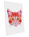 Geometric Kitty Red Large Aluminum Sign 12 x 18&#x22; - Portrait-Aluminum Sign-TooLoud-12x18"-Davson Sales