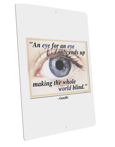 Eye For An Eye Gandhi Matte Poster Print Landscape - Choose Size by TooLoud-Poster Print-TooLoud-12x18"-Davson Sales