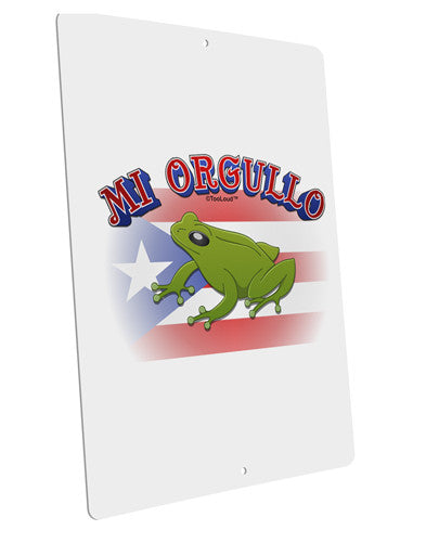 Mi Orgullo Coqui Large Aluminum Sign 12 x 18&#x22; - Portrait-Aluminum Sign-TooLoud-12x18"-Davson Sales