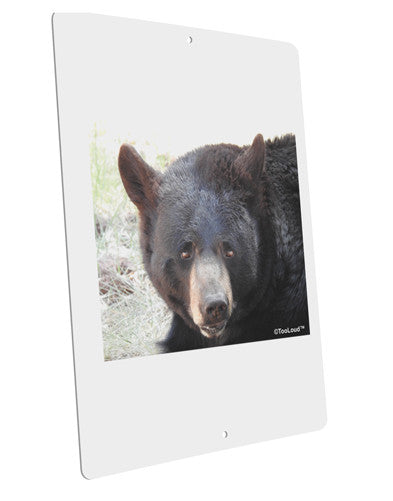 Staring Black Bear Large Aluminum Sign 12 x 18&#x22; - Portrait-Aluminum Sign-TooLoud-12x18"-Davson Sales