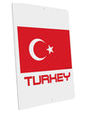 Turkey Flag with Text Large Aluminum Sign 12 x 18&#x22; - Portrait by TooLoud-TooLoud-12x18"-Davson Sales