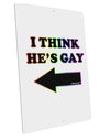 I Think He's Gay Left Matte Poster Print Landscape - Choose Size by TooLoud-Poster Print-TooLoud-12x18"-Davson Sales