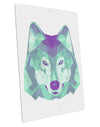 Geometric Wolf Head Large Aluminum Sign 12 x 18&#x22; - Portrait by TooLoud-TooLoud-12x18"-Davson Sales