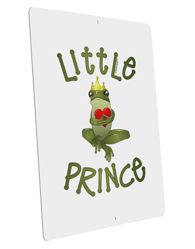 Little Prince Frog Large Aluminum Sign 12 x 18&#x22; - Portrait-Aluminum Sign-TooLoud-12x18"-Davson Sales