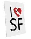 I Heart San Francisco Large Aluminum Sign 12 x 18&#x22; - Portrait-Aluminum Sign-TooLoud-12x18"-Davson Sales