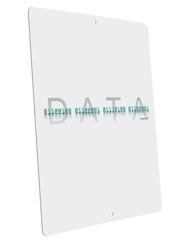 Binary Data Blue Large Aluminum Sign 12 x 18&#x22; - Portrait-Aluminum Sign-TooLoud-12x18"-Davson Sales