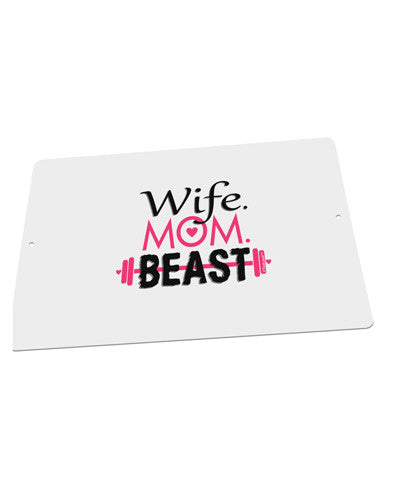 TooLoud Wife Mom Beast Large Aluminum Sign 12 x 18&#x22; - Landscape-TooLoud-18x12"-Davson Sales