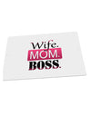 Wife Mom Boss Large Aluminum Sign 12 x 18&#x22; - Landscape-Aluminum Sign-TooLoud-18x12"-Davson Sales