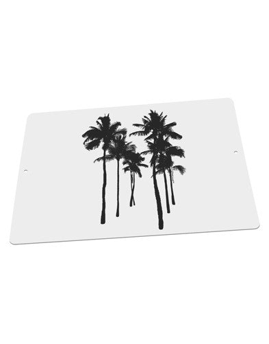 Palm Rows Silhouette Large Aluminum Sign 12 x 18&#x22; - Landscape-Aluminum Sign-TooLoud-18x12"-Davson Sales