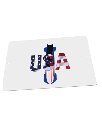 USA Bobsled Large Aluminum Sign 12 x 18&#x22; - Landscape by TooLoud-TooLoud-18x12"-Davson Sales