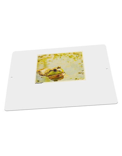 Bullfrog In Watercolor Large Aluminum Sign 12 x 18&#x22; - Landscape by TooLoud-TooLoud-18x12"-Davson Sales