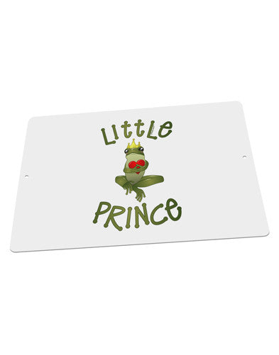 Little Prince Frog Large Aluminum Sign 12 x 18&#x22; - Landscape-Aluminum Sign-TooLoud-18x12"-Davson Sales