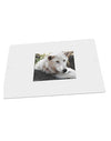 Laying White Wolf Large Aluminum Sign 12 x 18&#x22; - Landscape-Aluminum Sign-TooLoud-18x12"-Davson Sales