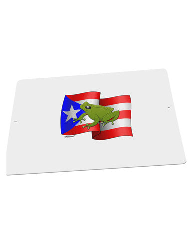 Puerto Rico Coqui Large Aluminum Sign 12 x 18&#x22; - Landscape-Aluminum Sign-TooLoud-18x12"-Davson Sales