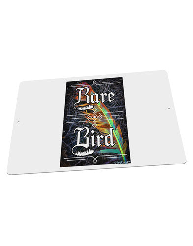 Rare Bird - Colorful Feather Large Aluminum Sign 12 x 18&#x22; - Landscape-Aluminum Sign-TooLoud-18x12"-Davson Sales