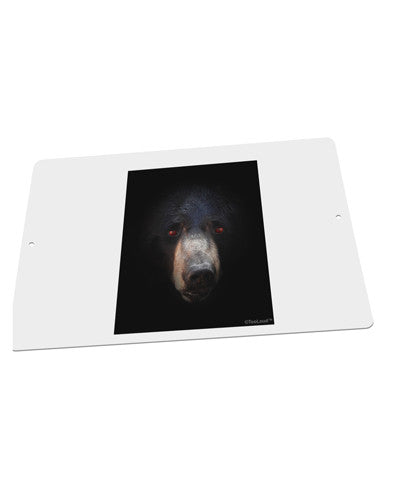 Scary Black Bear Large Aluminum Sign 12 x 18&#x22; - Landscape-Aluminum Sign-TooLoud-18x12"-Davson Sales