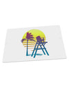 LA Beach Silhouette Letters Large Aluminum Sign 12 x 18&#x22; - Landscape-Aluminum Sign-TooLoud-18x12"-Davson Sales