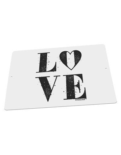 Love Splatter Large Aluminum Sign 12 x 18&#x22; - Landscape-Aluminum Sign-TooLoud-18x12"-Davson Sales