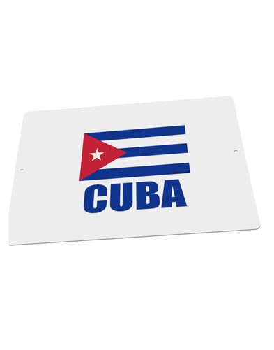 Cuba Flag Cuban Pride Large Aluminum Sign 12 x 18&#x22; - Landscape by TooLoud-TooLoud-18x12"-Davson Sales