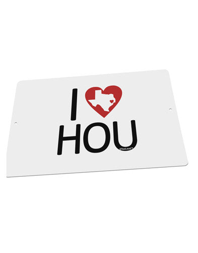 I Heart Houston Large Aluminum Sign 12 x 18&#x22; - Landscape-Aluminum Sign-TooLoud-18x12"-Davson Sales