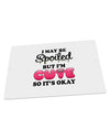 Spoiled But Cute Pink Large Aluminum Sign 12 x 18&#x22; - Landscape-Aluminum Sign-TooLoud-18x12"-Davson Sales