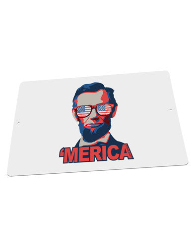 Lincoln Merica Large Aluminum Sign 12 x 18&#x22; - Landscape-Aluminum Sign-TooLoud-18x12"-Davson Sales