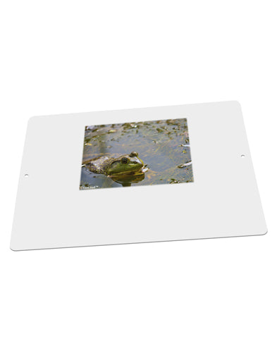 Bullfrog In Water Large Aluminum Sign 12 x 18&#x22; - Landscape by TooLoud-TooLoud-18x12"-Davson Sales