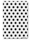 Black Polka Dots on White Aluminum 8 x 12&#x22; Aluminum Sign All Over Print by TooLoud-Aluminum Sign-TooLoud-White-Davson Sales