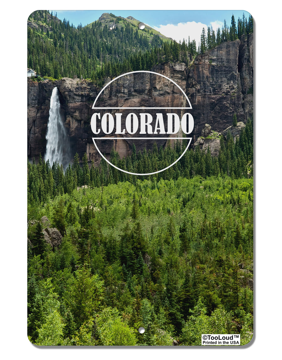 Colorado Beauty - Cliffs Aluminum 8 x 12&#x22; Aluminum Sign All Over Print by TooLoud-Aluminum Sign-TooLoud-White-Davson Sales