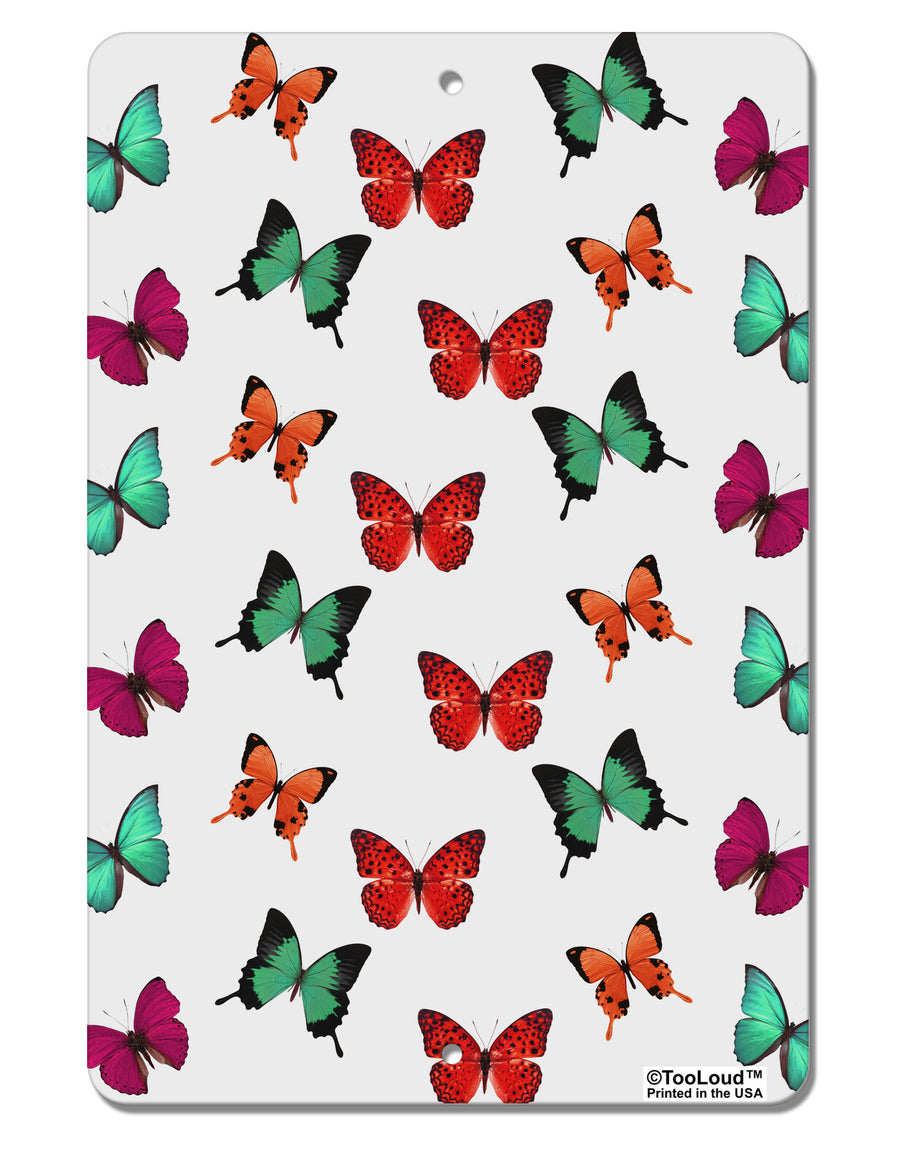 Pretty Butterflies AOP Aluminum 8 x 12&#x22; Aluminum Sign All Over Print-Aluminum Sign-TooLoud-White-Davson Sales