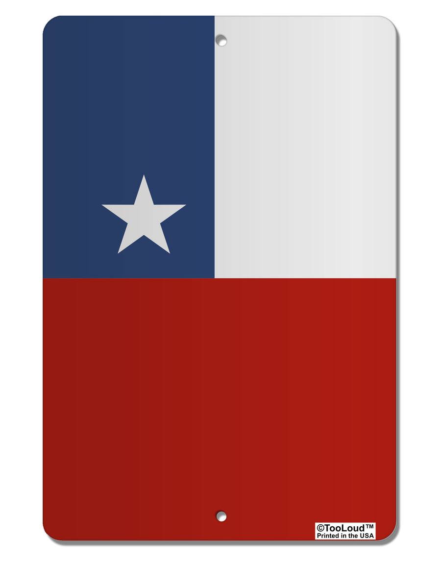 Chile Flag AOP Aluminum 8 x 12&#x22; Aluminum Sign All Over Print-Aluminum Sign-TooLoud-White-Davson Sales