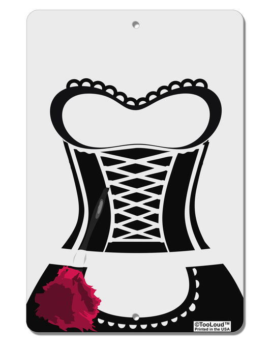 French Maid AOP Aluminum 8 x 12&#x22; Aluminum Sign All Over Print-Aluminum Sign-TooLoud-White-Davson Sales