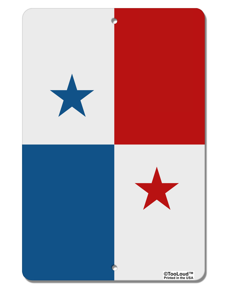 Panama Flag AOP Aluminum 8 x 12&#x22; Aluminum Sign All Over Print-Aluminum Sign-TooLoud-White-Davson Sales