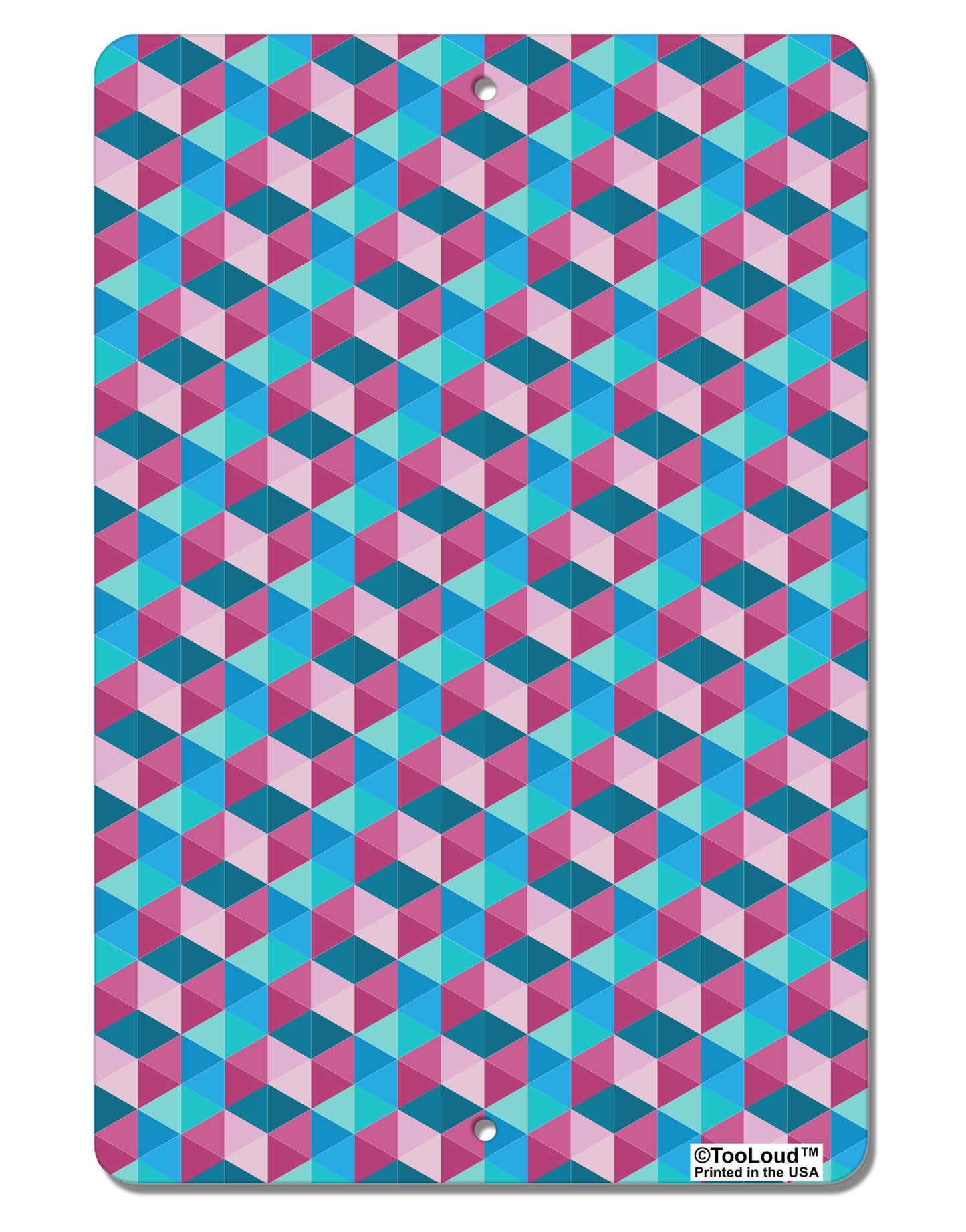 Crystalized Mosaic AOP Aluminum 8 x 12&#x22; Aluminum Sign All Over Print-Aluminum Sign-TooLoud-White-Davson Sales