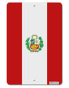 Peru Flag AOP Aluminum 8 x 12&#x22; Aluminum Sign All Over Print-Aluminum Sign-TooLoud-White-Davson Sales