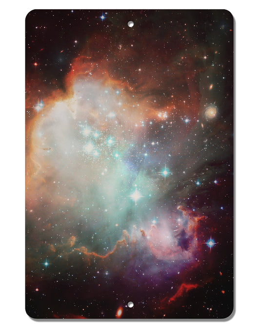 Space All Over Aluminum 8 x 12&#x22; Aluminum Sign All Over Print by TooLoud-Aluminum Sign-TooLoud-White-Davson Sales