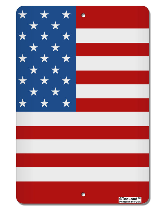 TooLoud USA Flag AOP Aluminum 8 x 12&#x22; Aluminum Sign All Over Print-Aluminum Sign-TooLoud-White-Davson Sales
