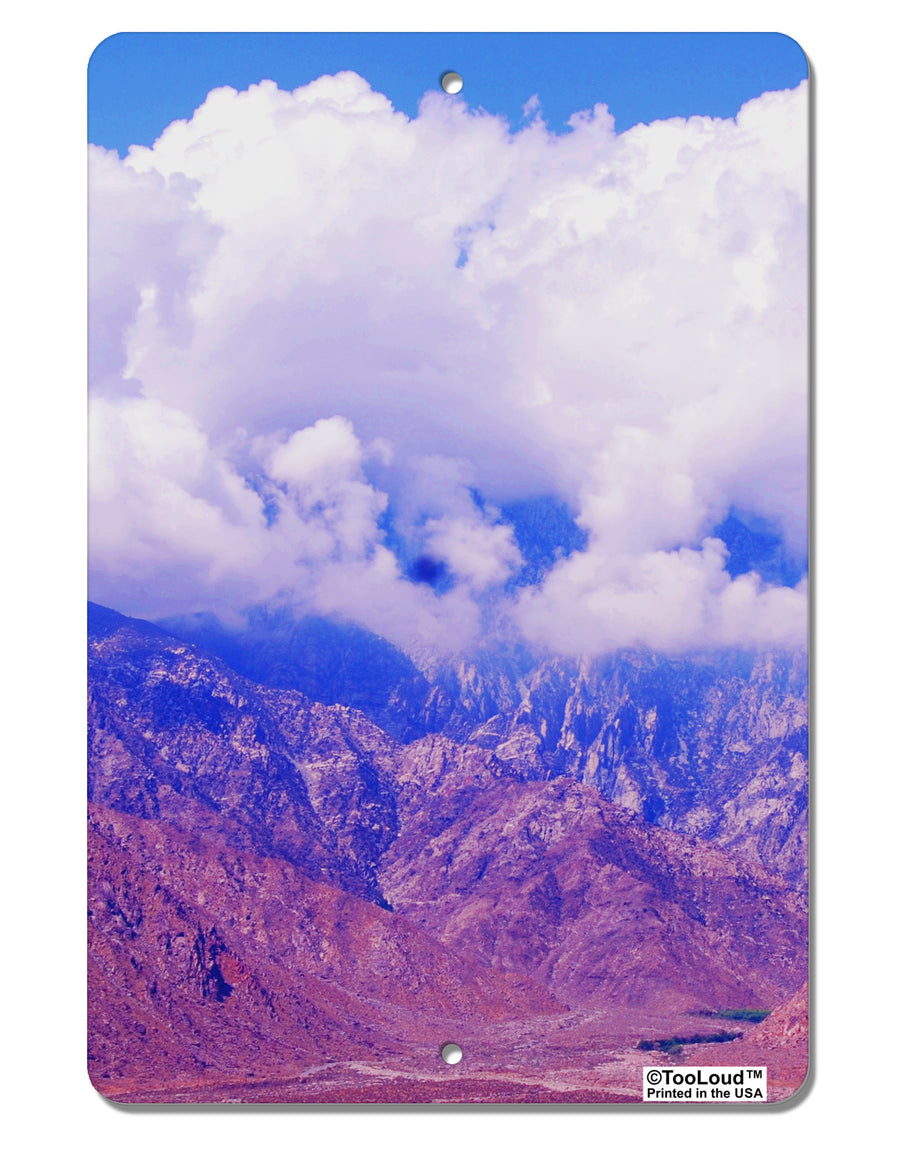 California Mountainscape Aluminum 8 x 12&#x22; Aluminum Sign All Over Print-Aluminum Sign-TooLoud-White-Davson Sales