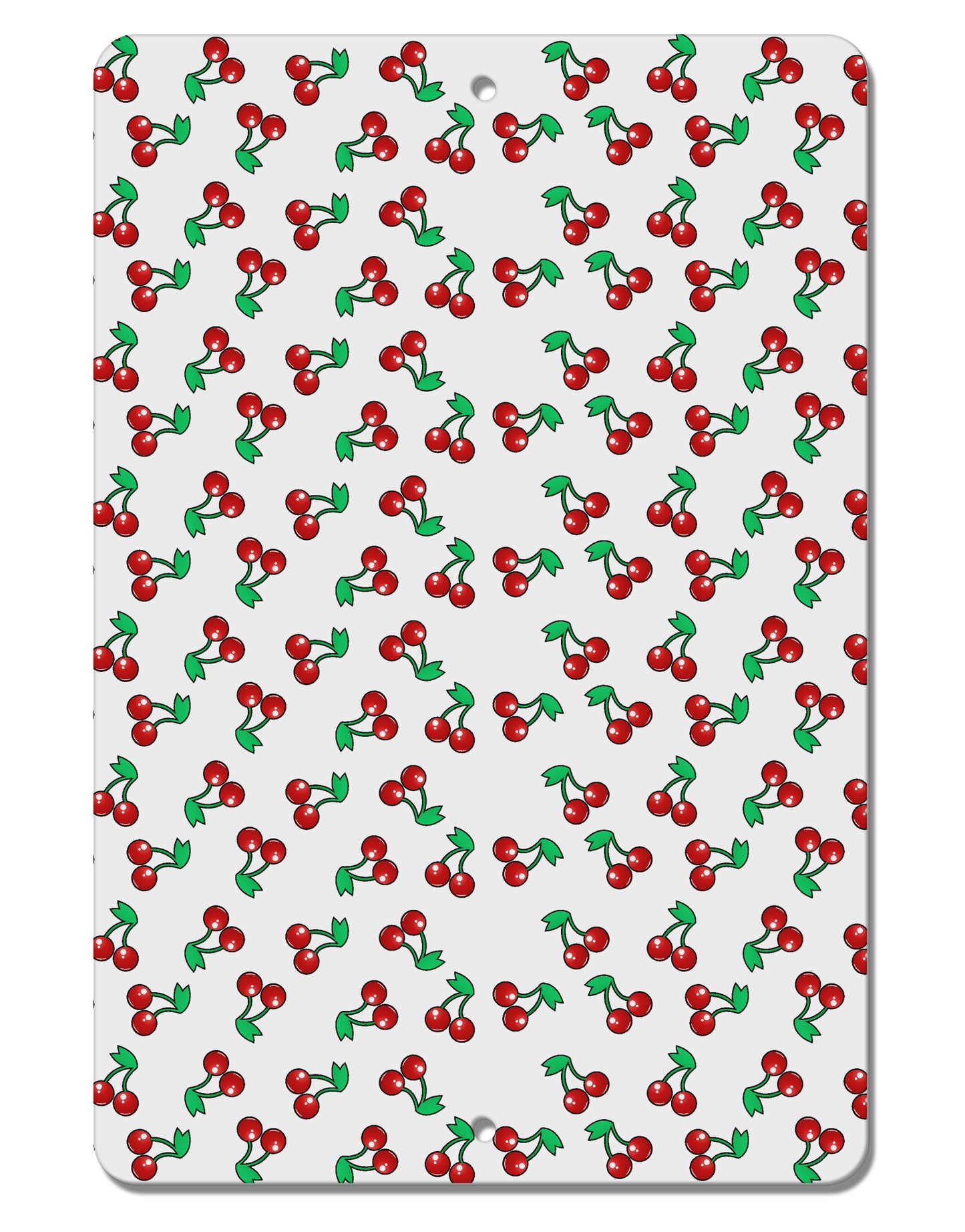 Cherries Everywhere Aluminum 8 x 12&#x22; Aluminum Sign by TooLoud-Aluminum Sign-TooLoud-White-Davson Sales