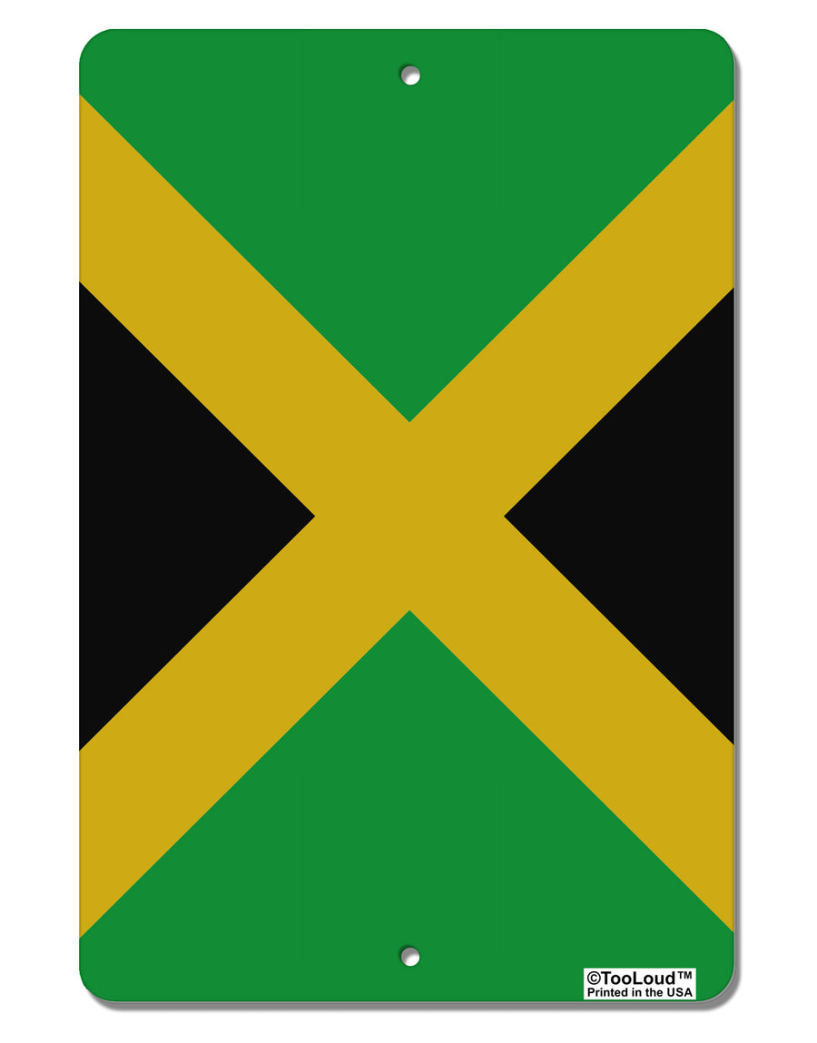 Jamaica Flag AOP Aluminum 8 x 12&#x22; Aluminum Sign All Over Print-Aluminum Sign-TooLoud-White-Davson Sales